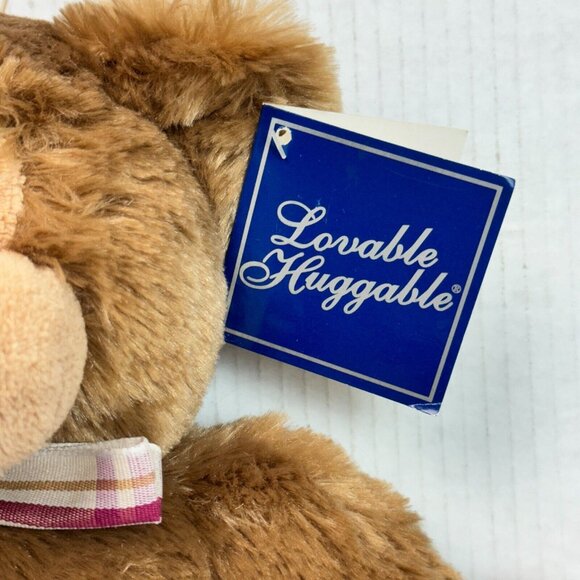 Lovable Huggable Teddy Bear 15" Plush Light Brown Stuffed Animal Toy  (NWT) - Picture 12 of 13
